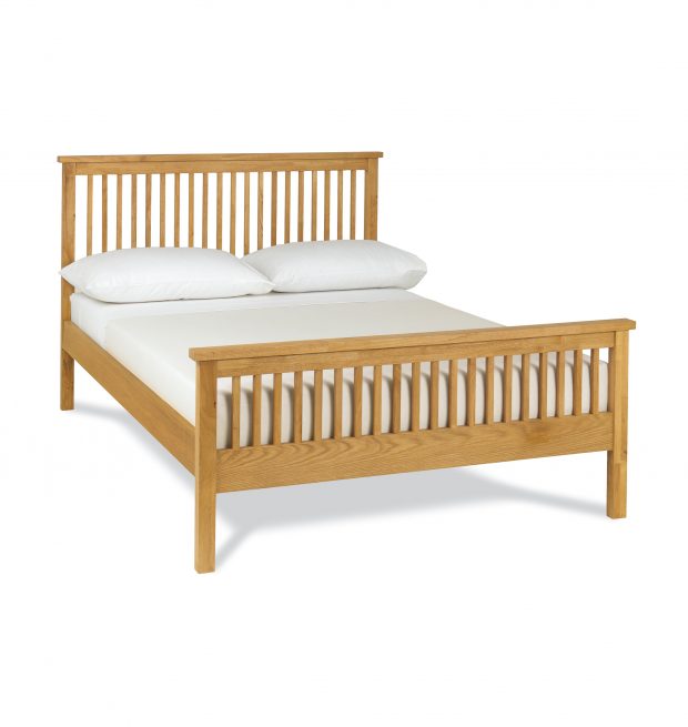 Atlanta Bedstead Oak High Footend