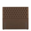 Hypnos Eleanor Headboard_Euro_Slim_Linoso_100_Tan_Brown Hypnos Eleanor Headboard_Euro_Slim_Linoso_100_Tan_Brown