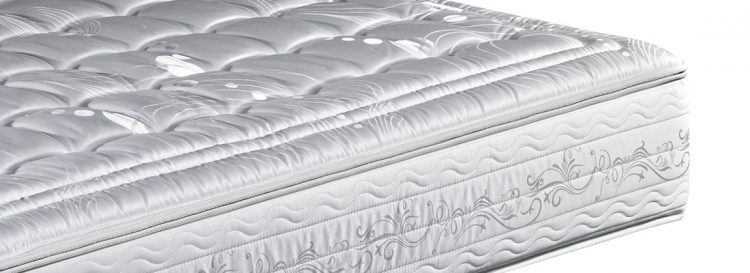pillow top mattress close up