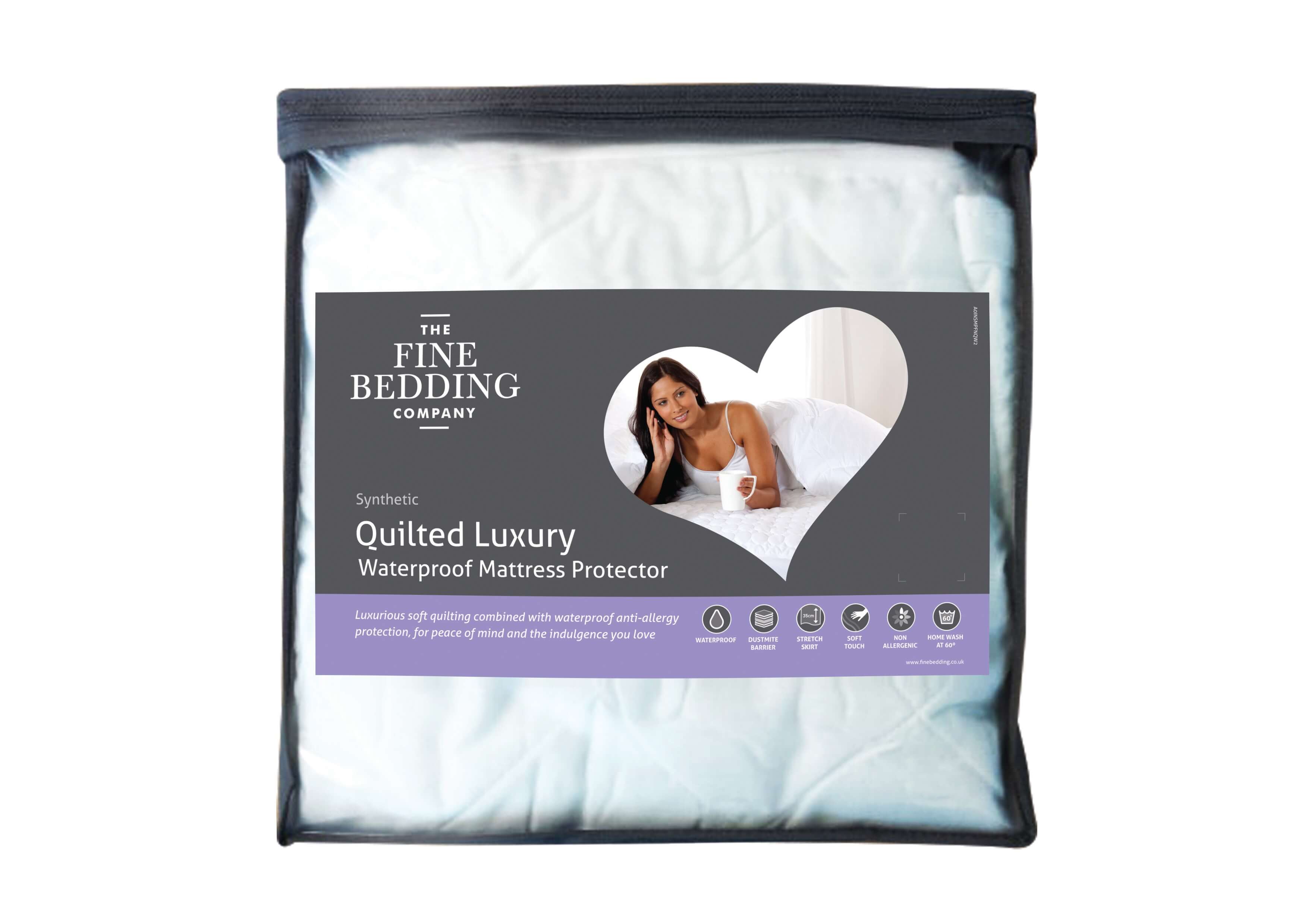 Quilted Luxury Waterproof Mattress Protector - The Fine Bedding Company