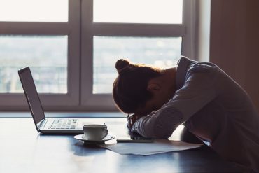 Sleep Deprivation Woman Work