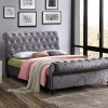 Birlea Costello Steel Crushed Velvet