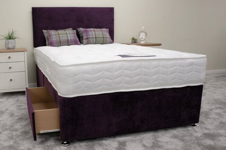 Chatsworth Pocket Sprung Mattress, Divan & Headboard Package Deal