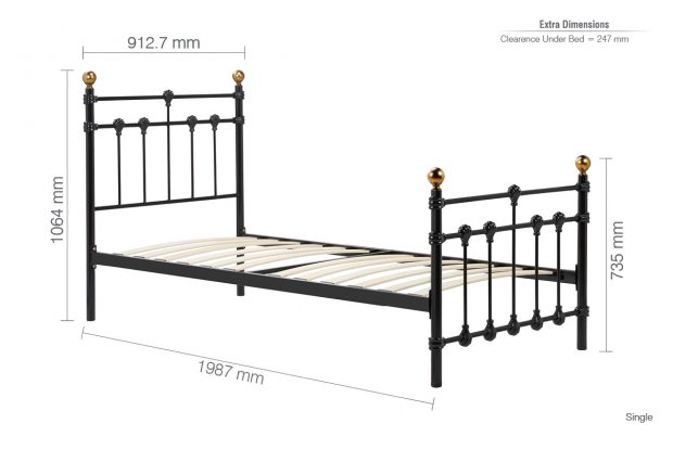 Atlas 90cm Single Black