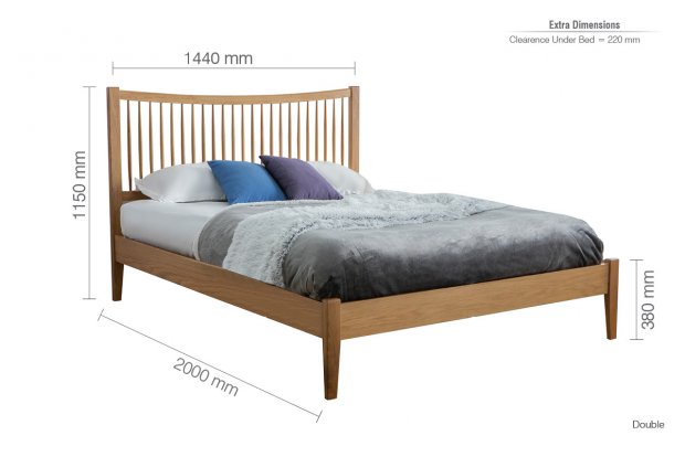 Berwick 135cm Double Oak