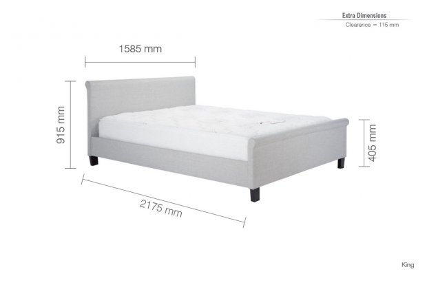 Stratus 150cm King Grey
