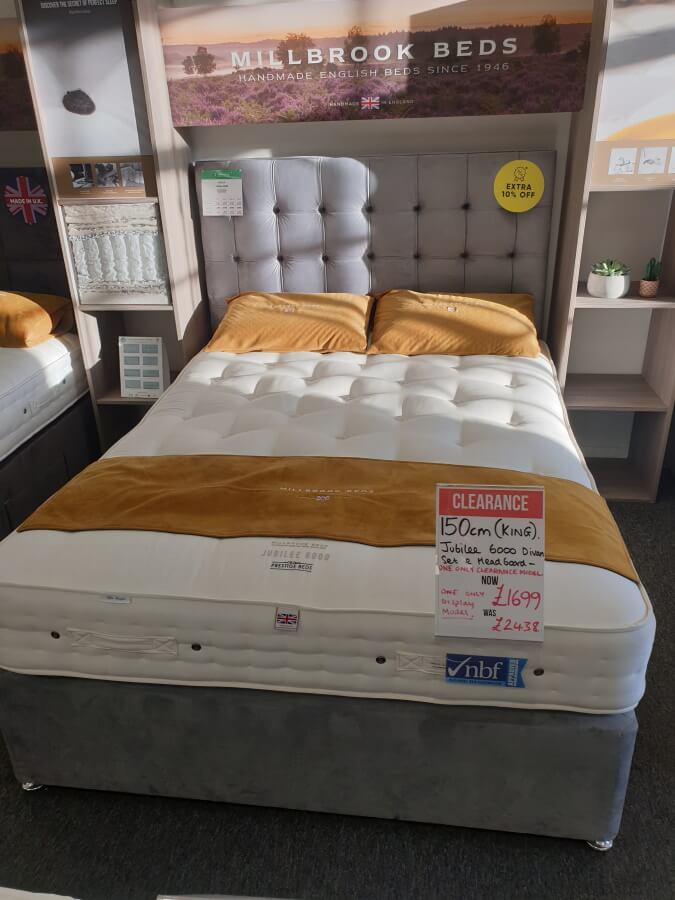 [CLEARANCE] Millbrook Jubilee 6000 Package Deal (King Size) Prestige Beds